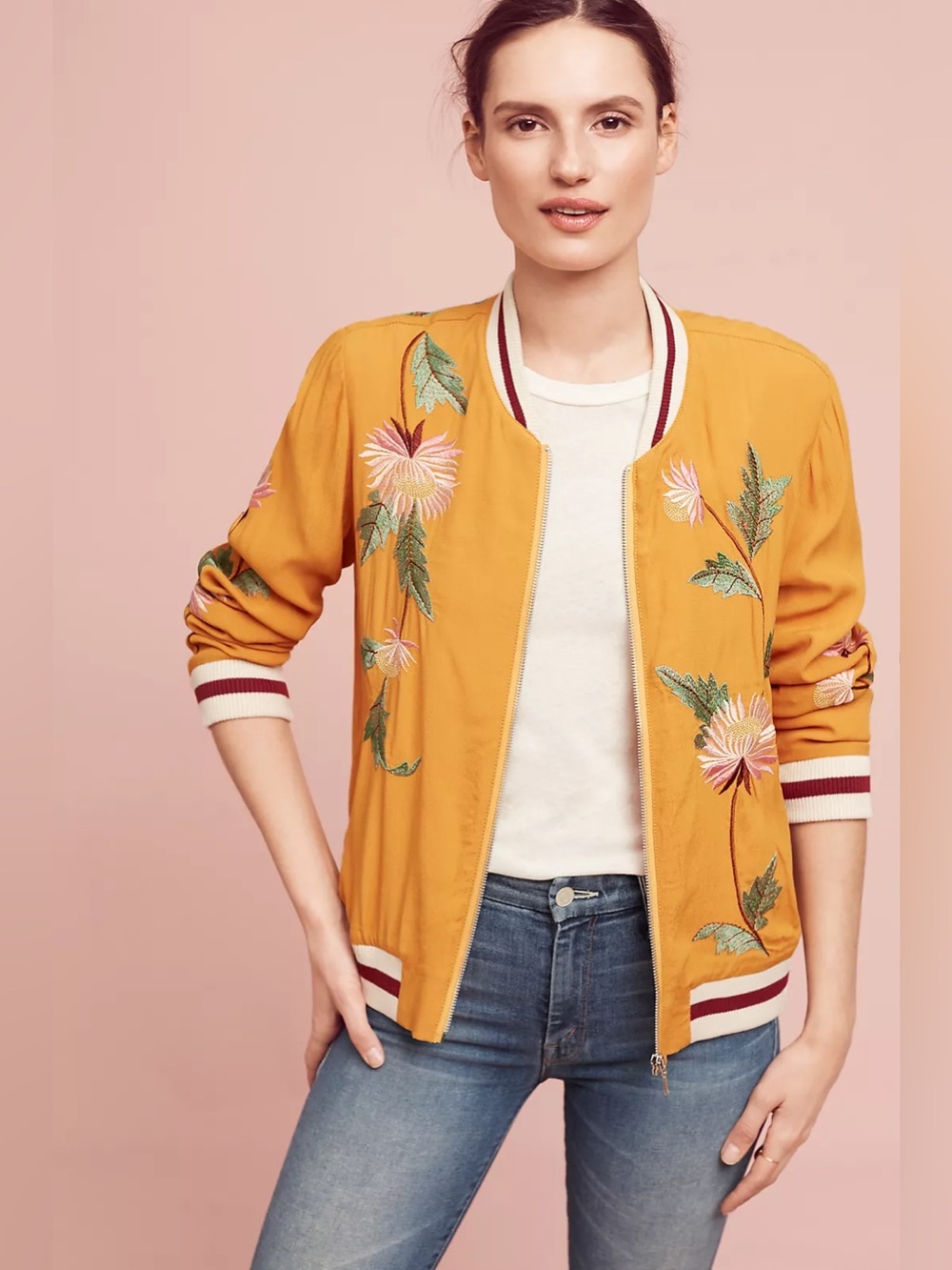 elevenses Embroidered Solstice Bomber